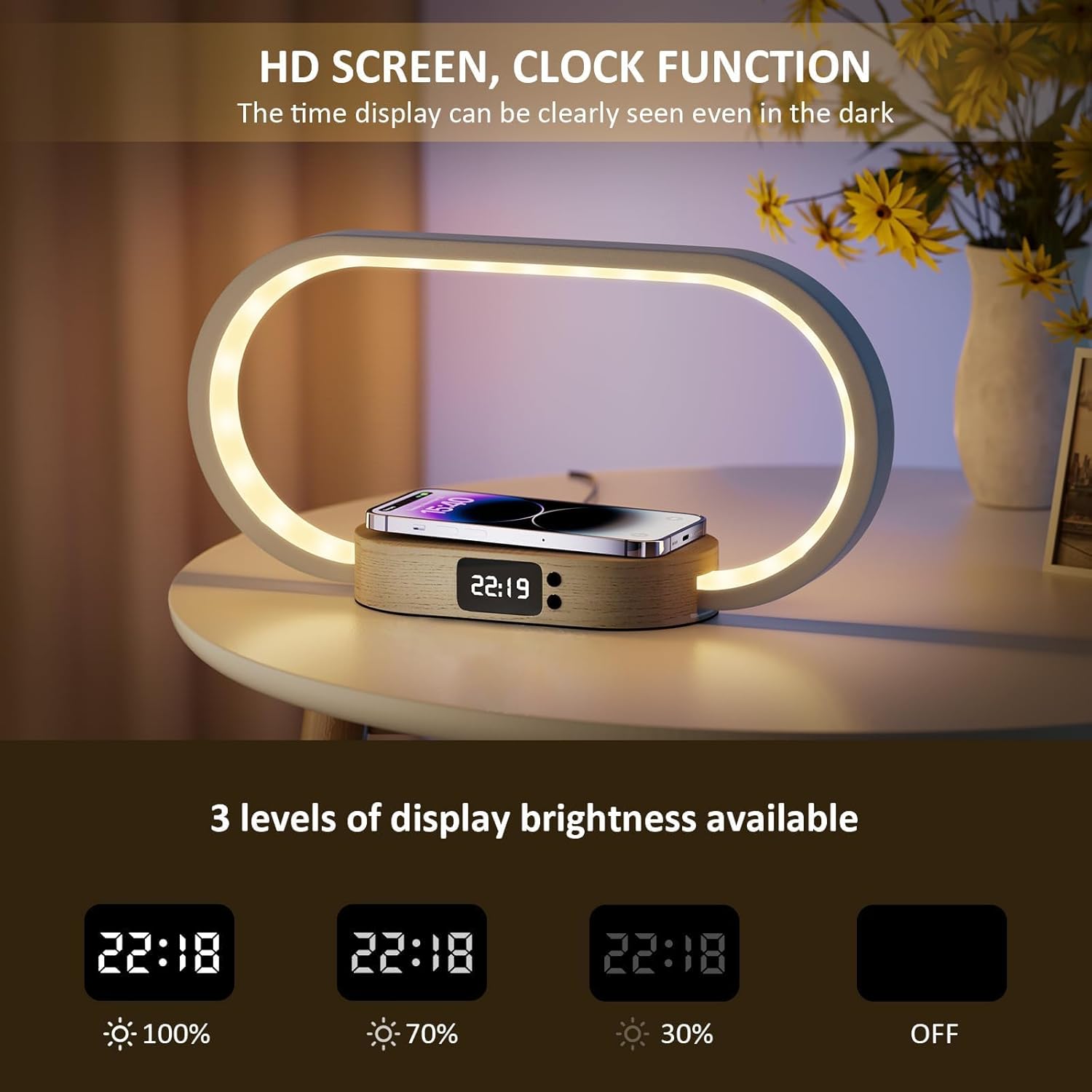 Bedside Lamp with Charging Function