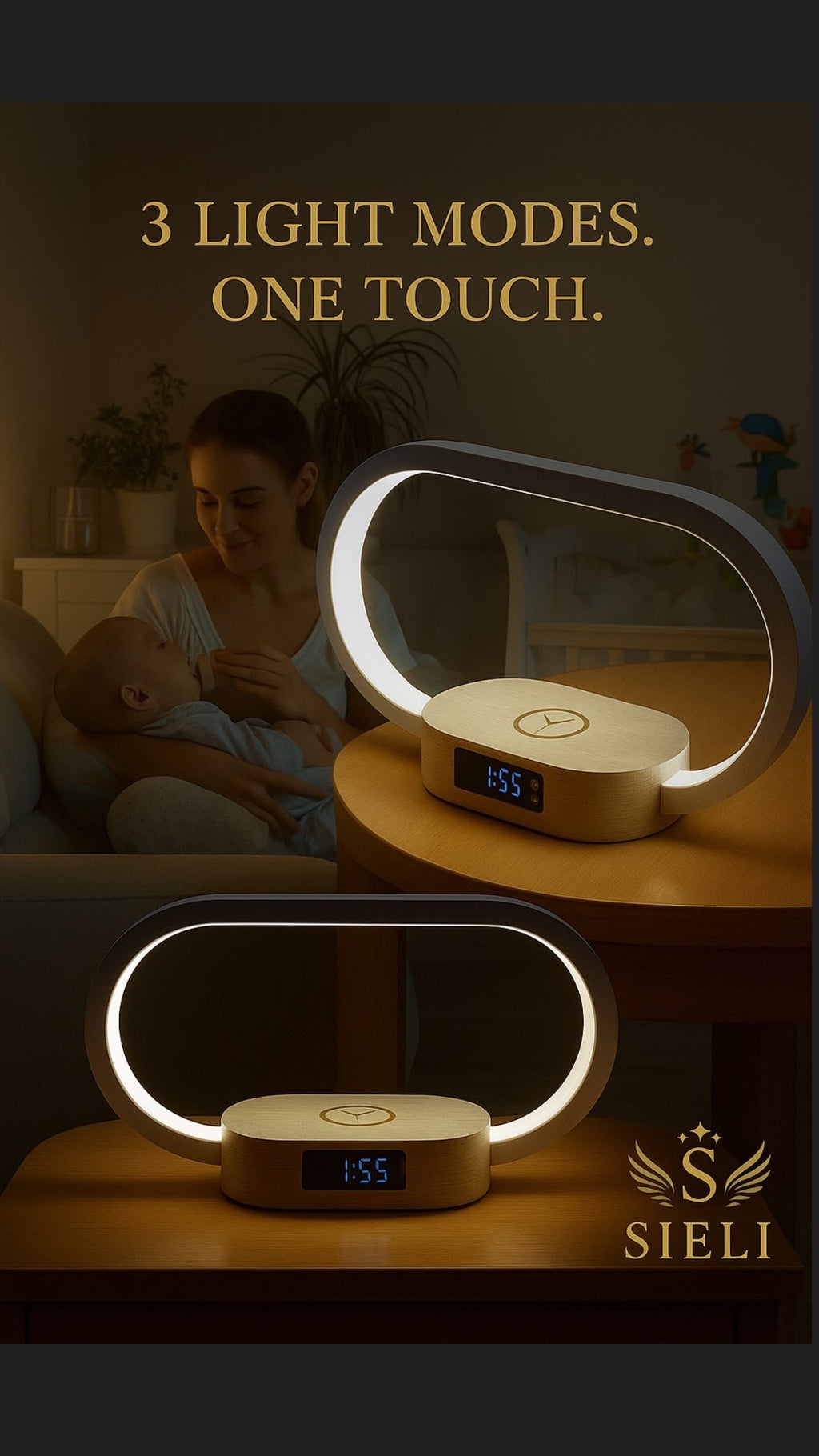 Touch. Charge. Relax.- The Smart Lamp that Transforms Your Nights