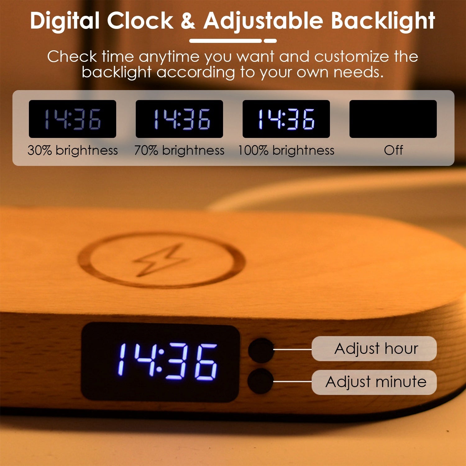 Bedside Lamp with Charging Function