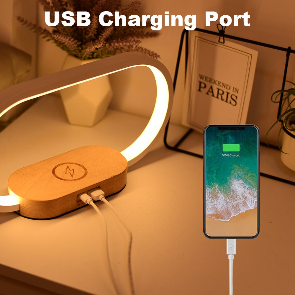 Bedside Lamp with Charging Function